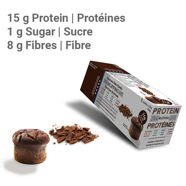 Muffins Protéinés au Chocolat Protein Chocolate Muffins Baked2Go