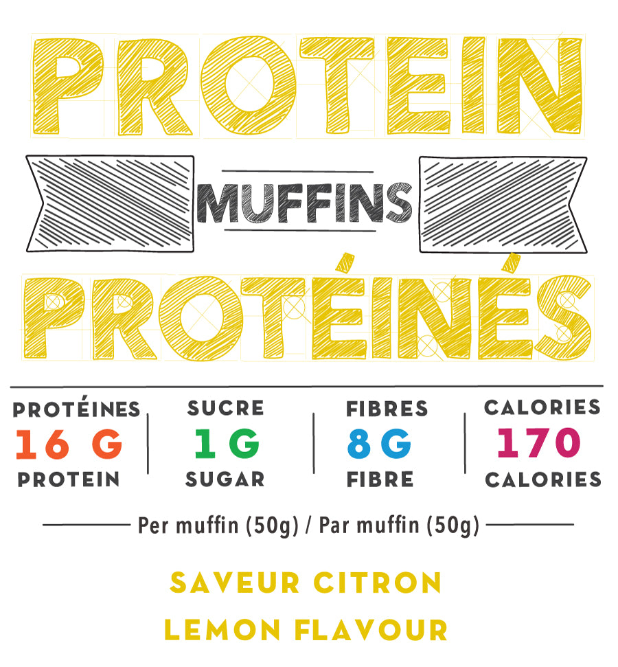 Muffins Protéinés au Citron Protein Lemon Muffins Baked2Go