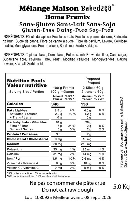 Gluten Free Bread Premix &amp; Recipe