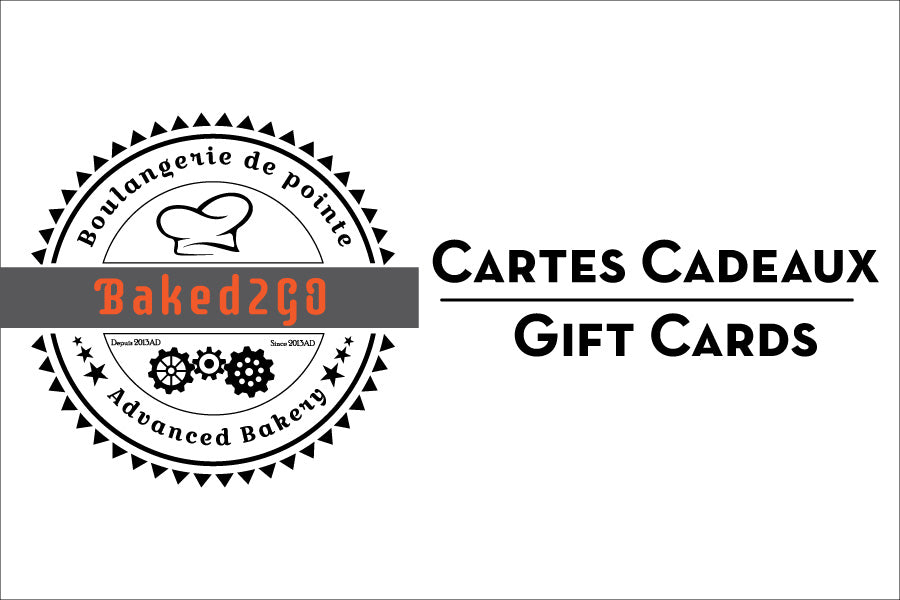 Carte Cadeau Gift Card Baked2Go 