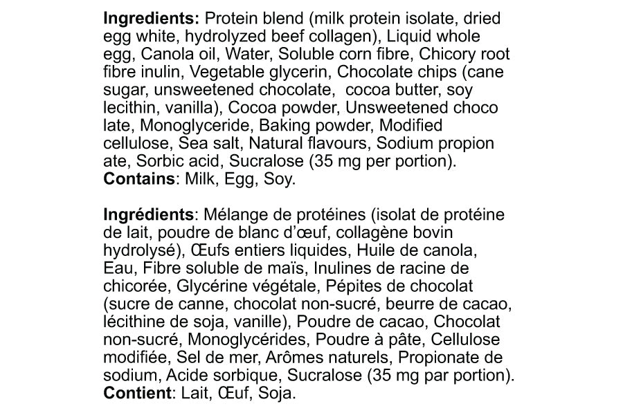 Muffins Protéinés au Chocolat Protein Chocolate Muffins Baked2Go 