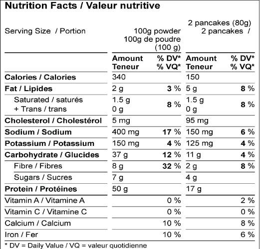 Mélange Pancake Protéiné Protein Pancake Mix Baked2Go